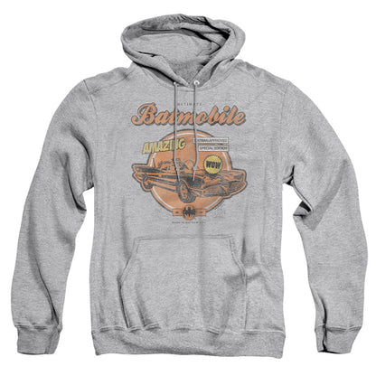 Batman Amazing Batmobile Mens Hoodie Athletic Heather