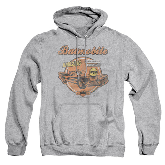 Batman Amazing Batmobile Mens Hoodie Athletic Heather