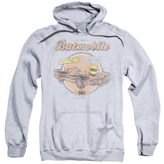 Batman Amazing Batmobile Mens Hoodie Athletic Heather