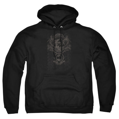Batman Dark Knight Heraldry Mens Hoodie Black