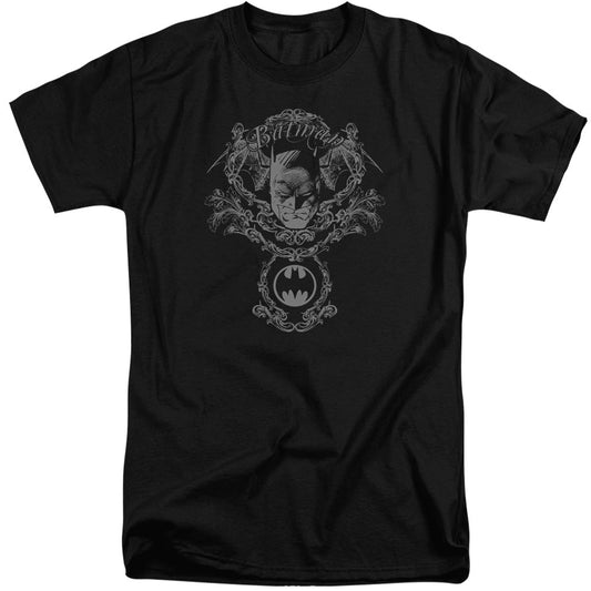 Batman Dark Knight Heraldry Mens Tall T Shirt Black