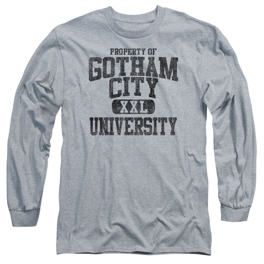 Batman Property Of Gcu Mens Long Sleeve Shirt Athletic Heather