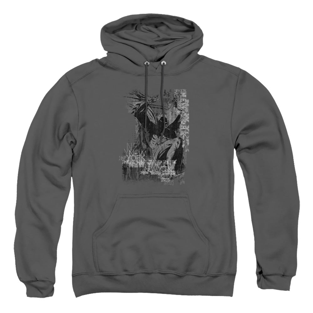 Batman The Knight Life Mens Hoodie Charcoal