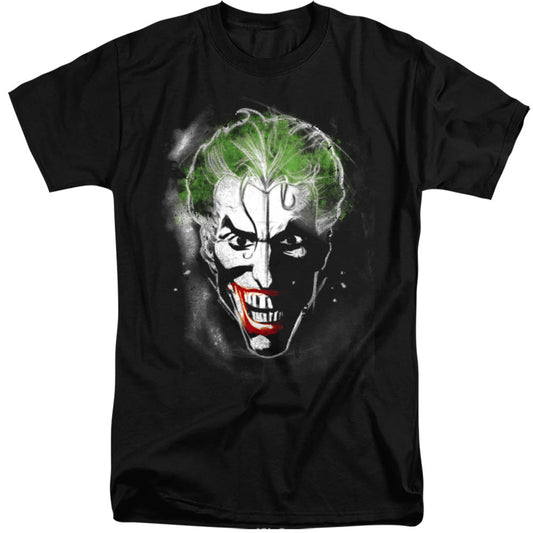 Batman Face Of Madness Mens Tall T Shirt Black
