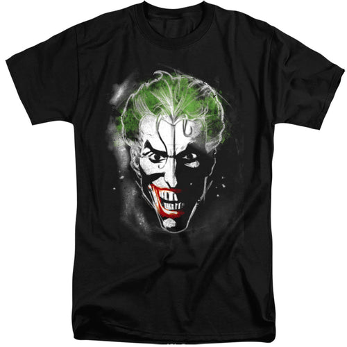 Batman Face Of Madness Mens Tall T Shirt Black