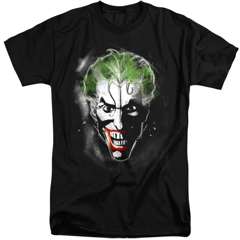 Batman Face Of Madness Mens Tall T Shirt Black