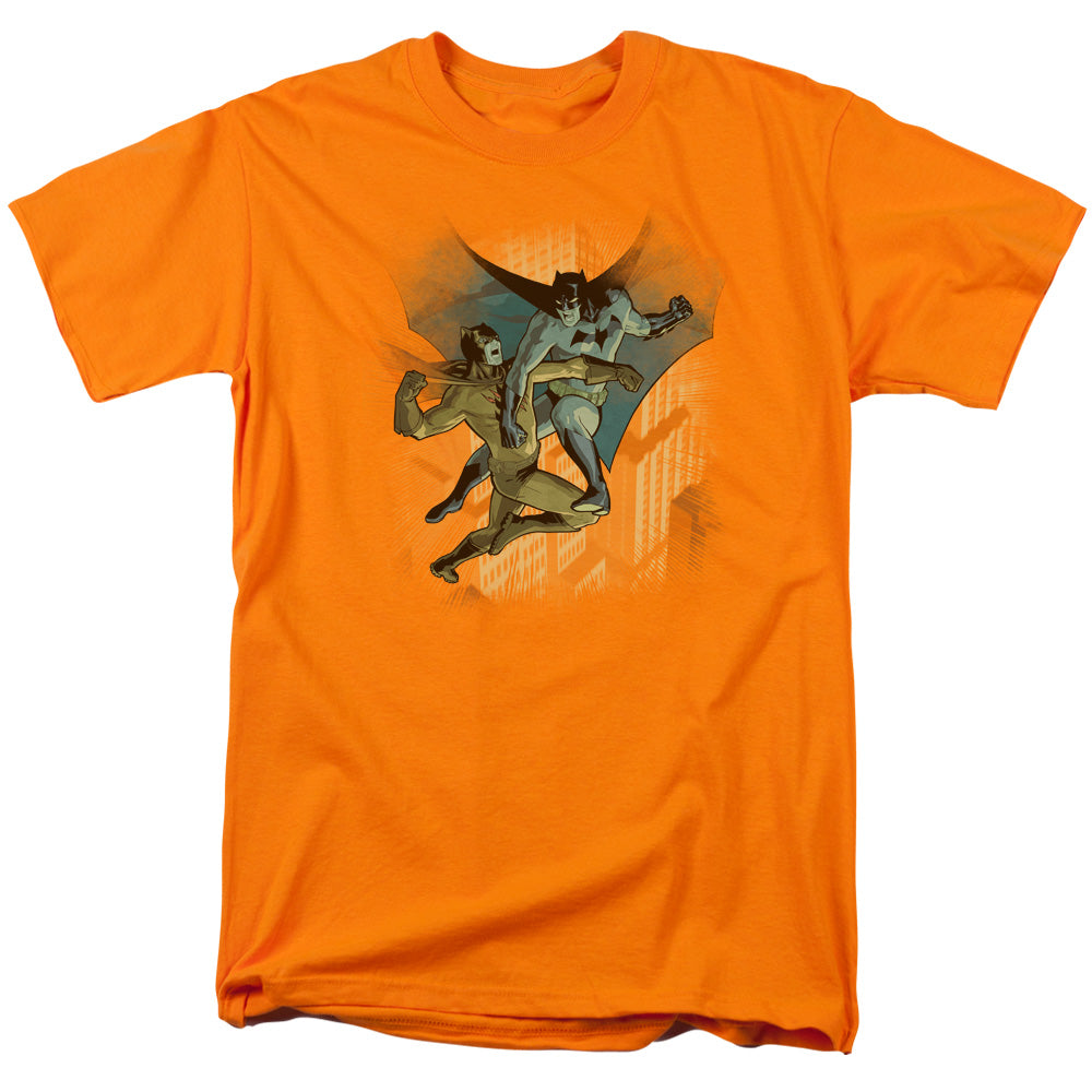 Batman Batman Vs Catman Mens T Shirt Orange