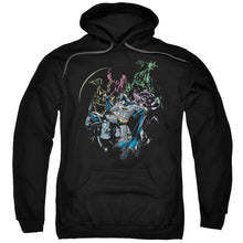 Load image into Gallery viewer, Batman Surrounded Mens Hoodie Black
