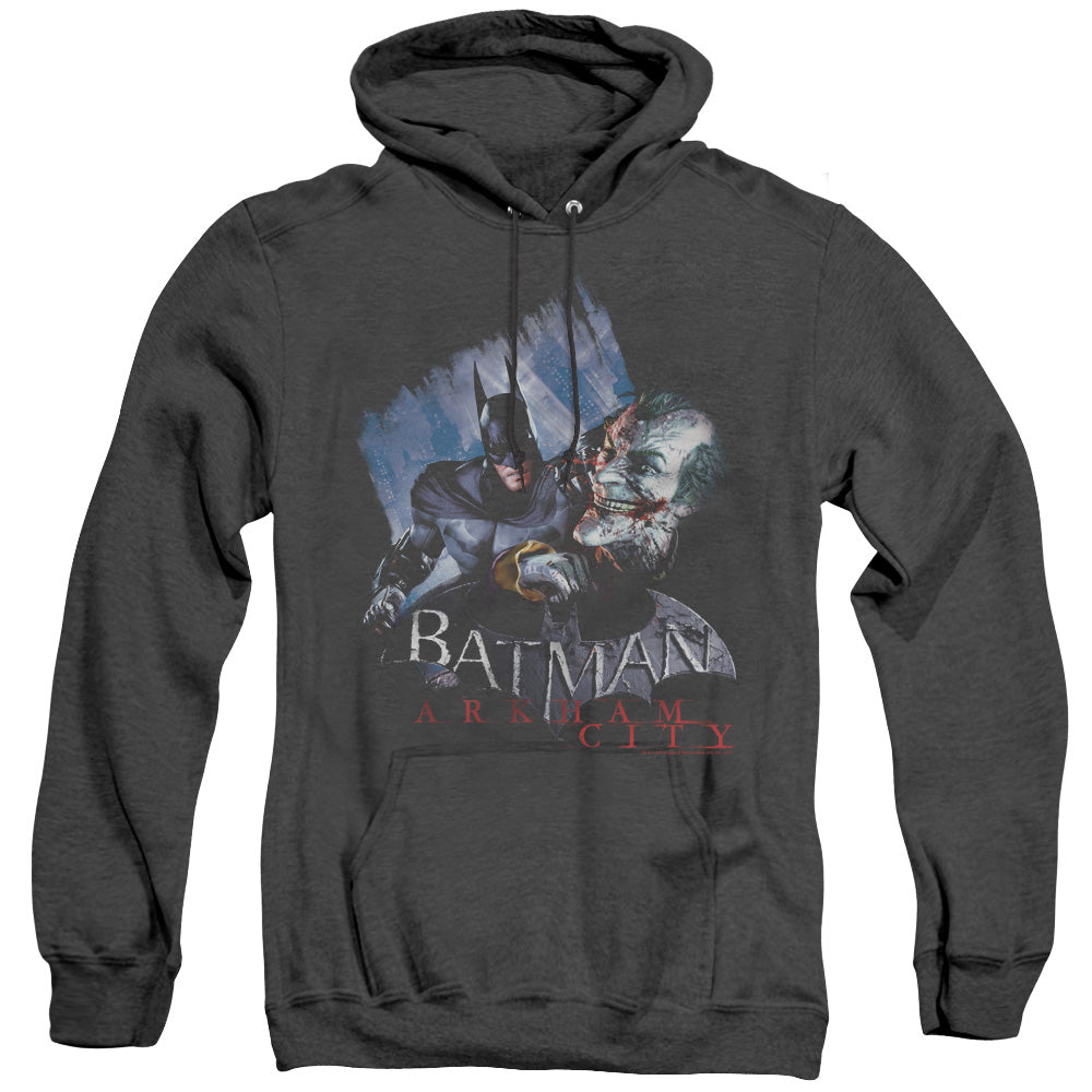 Arkham City Jokes On You! Heather Mens Hoodie Black