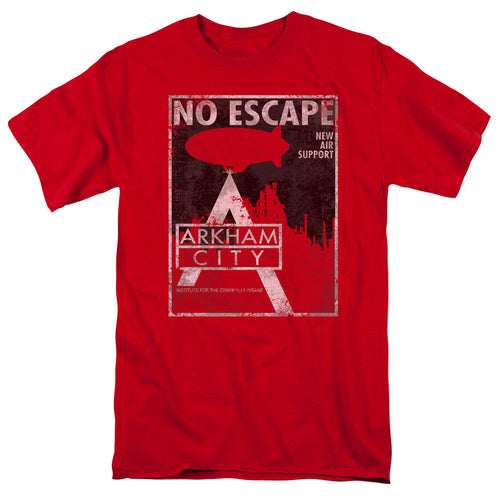 Arkham City No Escape Mens T Shirt Red