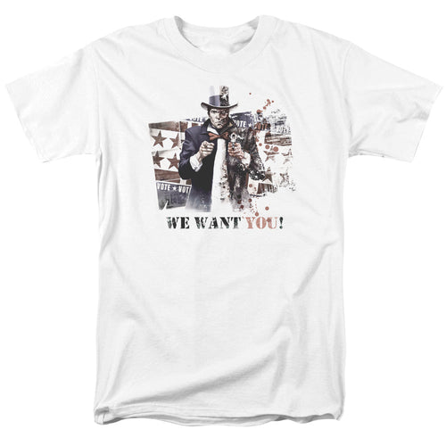 Arkham City We Want You Mens T Shirt White