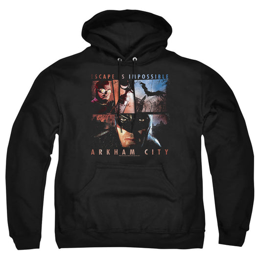 Arkham City Escape Is Impossible Mens Hoodie Black