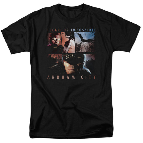 Arkham City Escape Is Impossible Mens T Shirt Black
