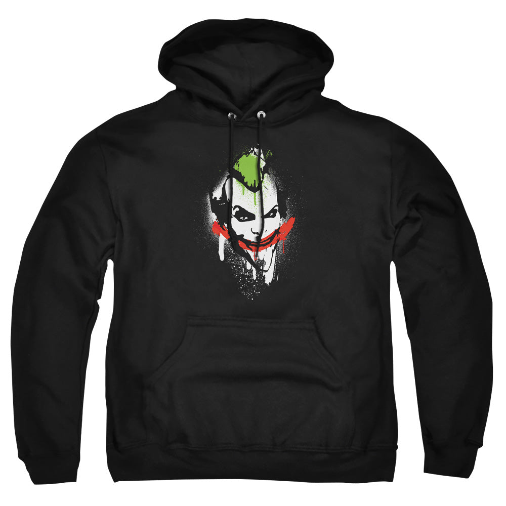 Arkham City Spraypaint Smile Mens Hoodie Black