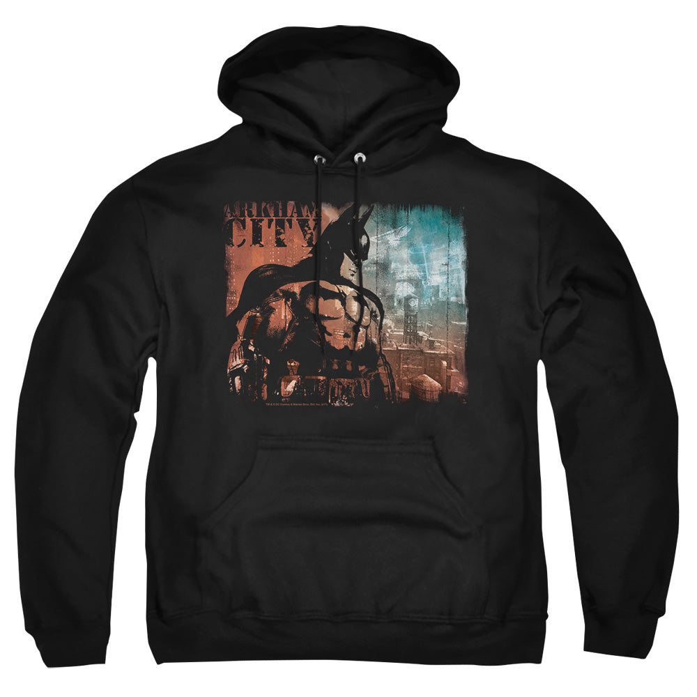 Arkham City City Knockout Mens Hoodie Black