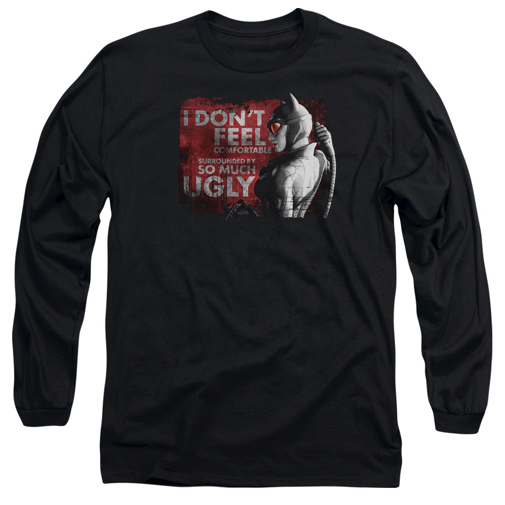 Arkham City So Much Ugly Mens Long Sleeve Shirt Black