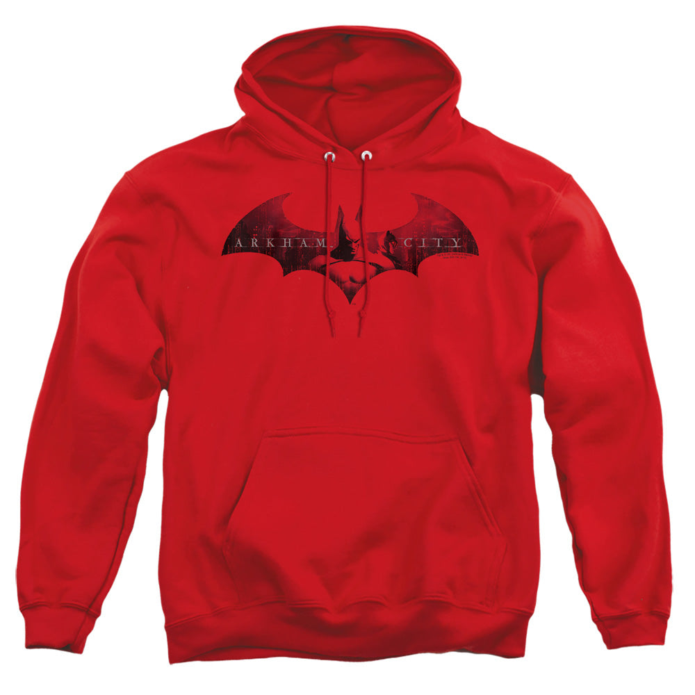 Arkham City In The City Mens Hoodie Red