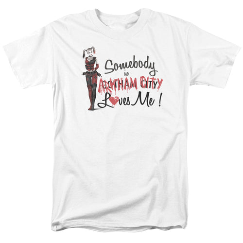 Arkham City Somebody Loves Me Mens T Shirt White