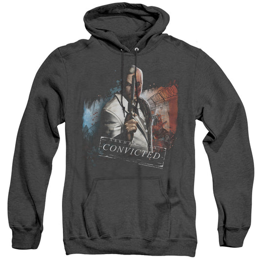Arkham City Two Face Heather Mens Hoodie Black