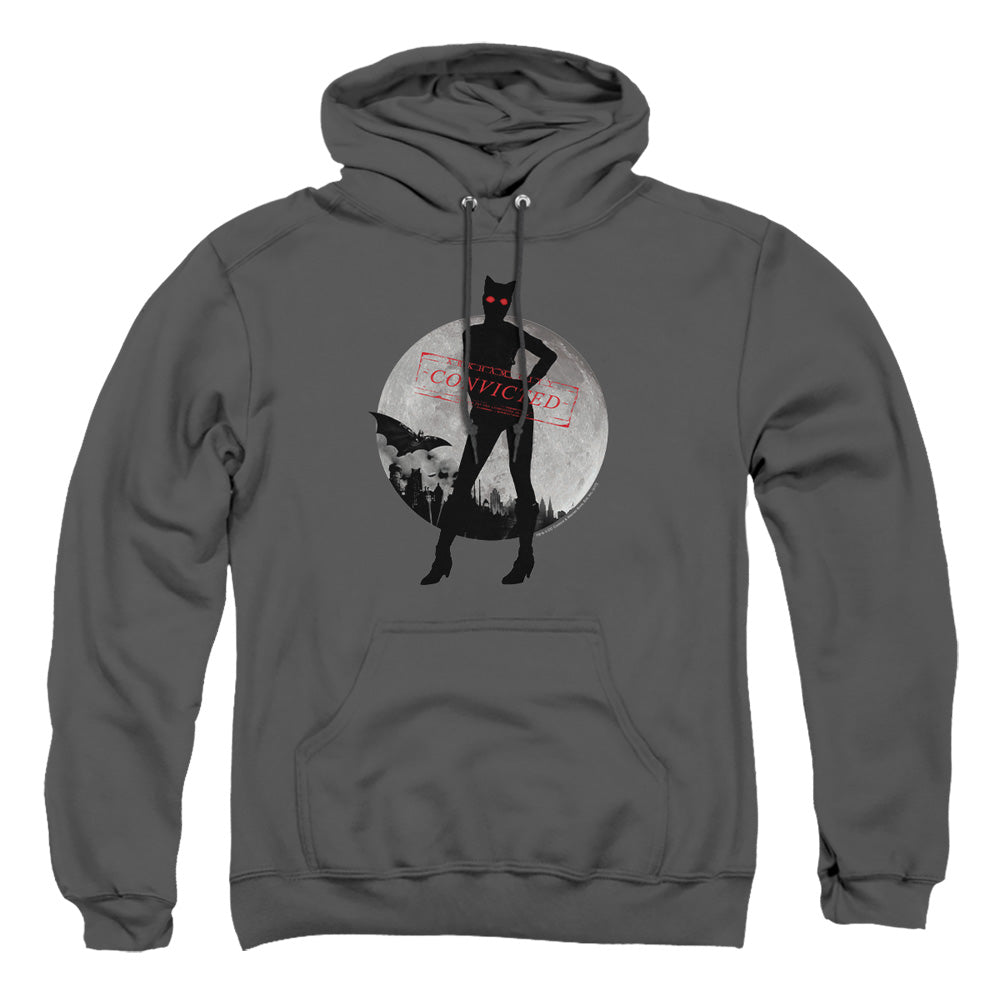 Arkham City Catwoman Convicted Mens Hoodie Charcoal