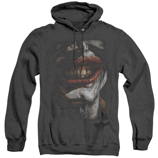 Batman Smile Of Evil Heather Mens Hoodie Black