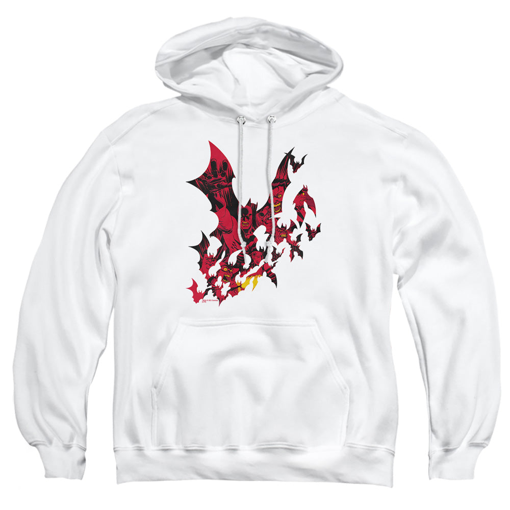 Batman Broken City Mens Hoodie White