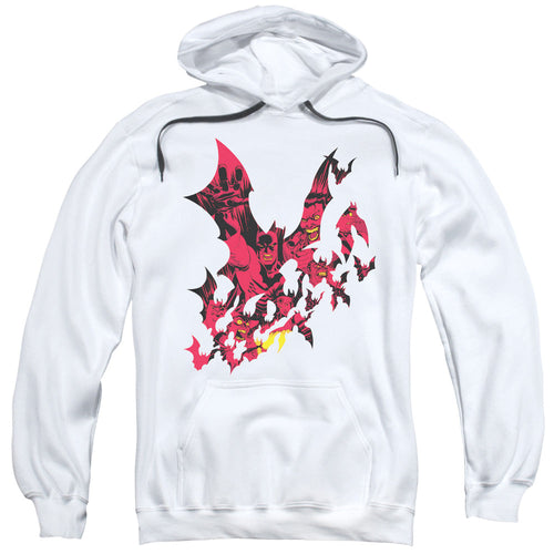 Batman Broken City Mens Hoodie White
