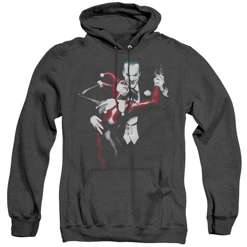 Batman Harley And Joker Heather Mens Hoodie Black