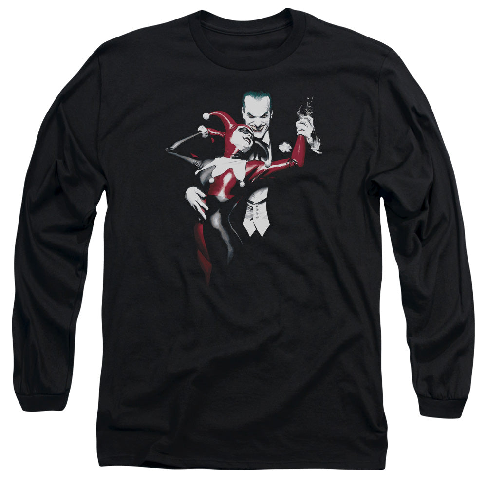 Batman Harley And Joker Mens Long Sleeve Shirt Black