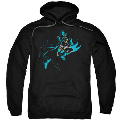 Batman Neon Batman Mens Hoodie Black
