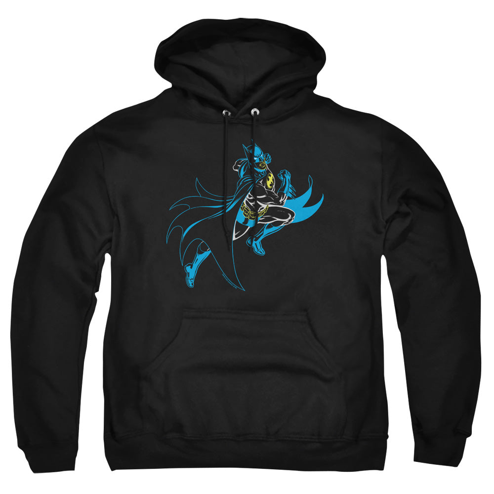 Batman Neon Batman Mens Hoodie Black