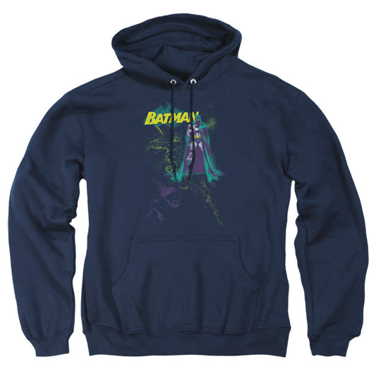 Batman Bat Spray Mens Hoodie Navy