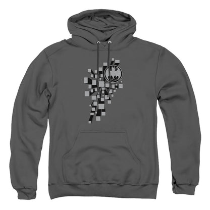 Batman Gotham 3D Mens Hoodie Charcoal