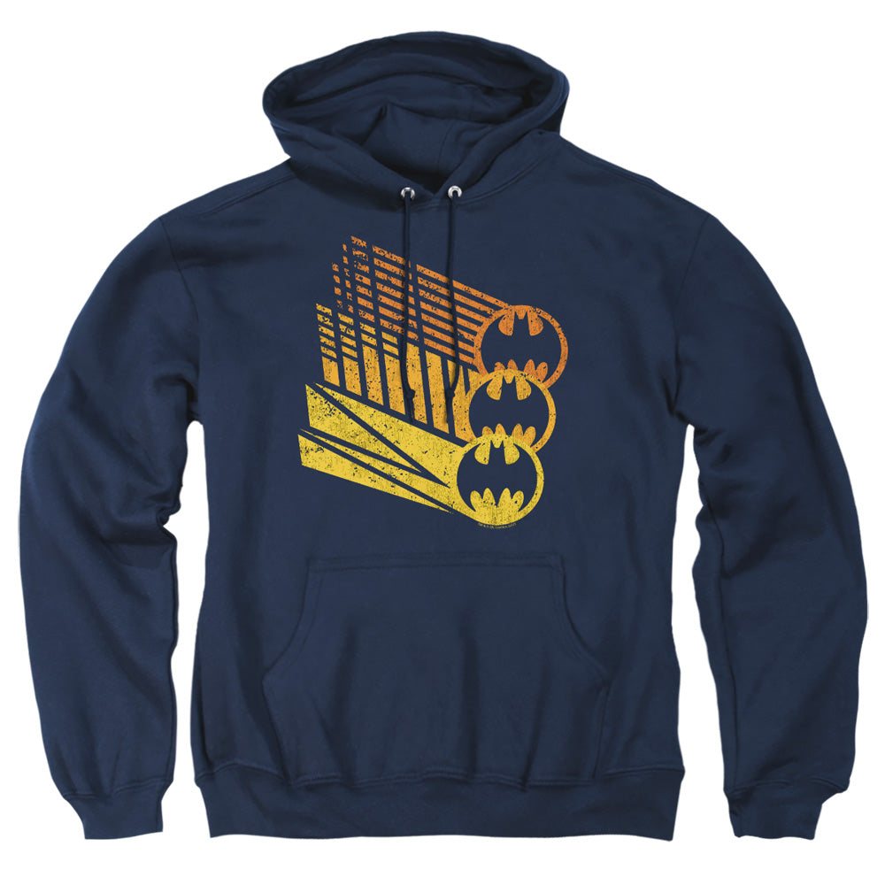 Batman Bat Signal Shapes Mens Hoodie Navy
