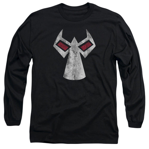 Batman Bane Mask Mens Long Sleeve Shirt Black