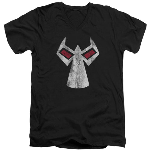 Batman Bane Mask Mens Slim Fit V Neck T Shirt Black