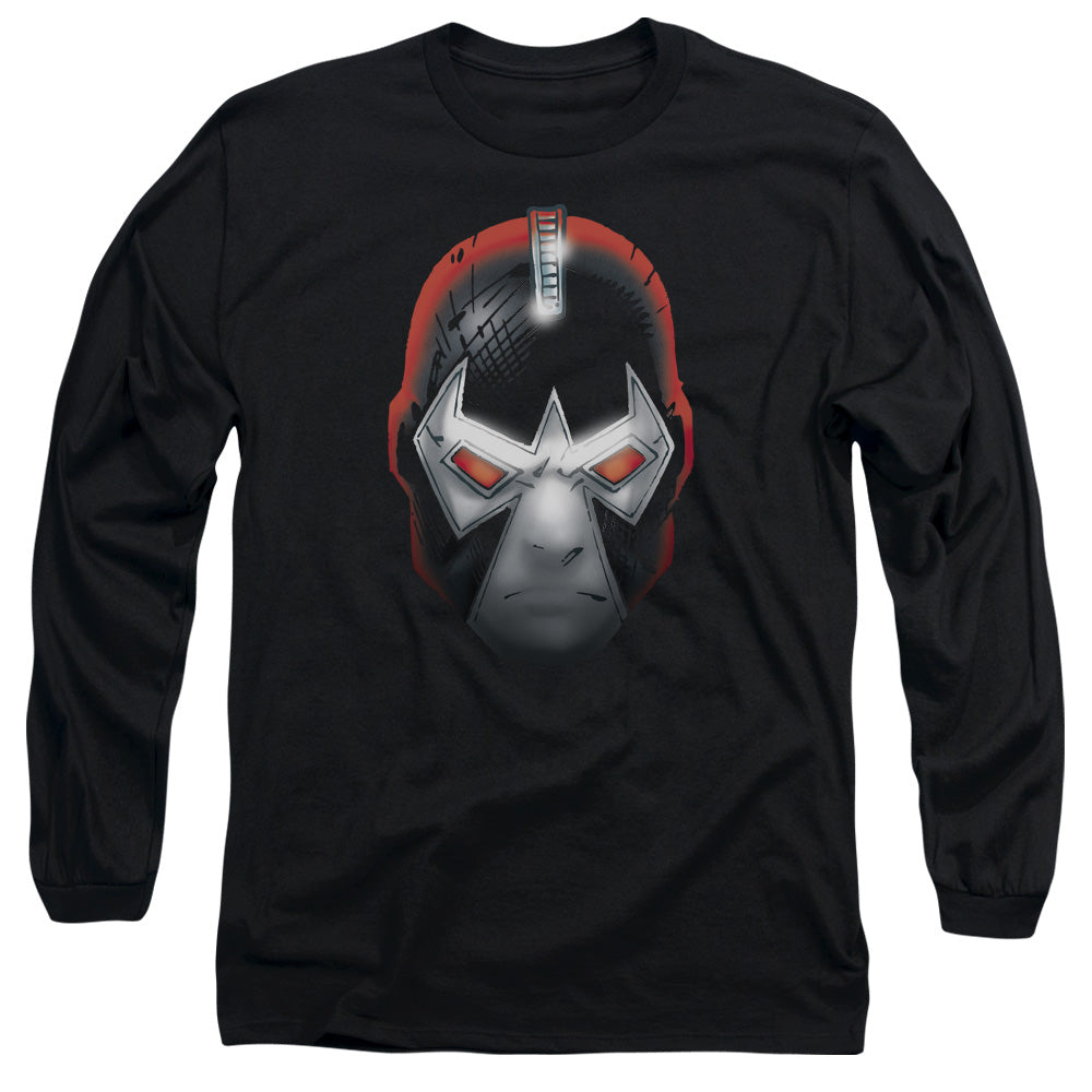 Batman Bane Head Mens Long Sleeve Shirt Black