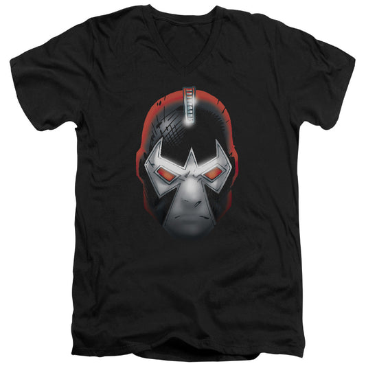 Batman Bane Head Mens Slim Fit V Neck T Shirt Black