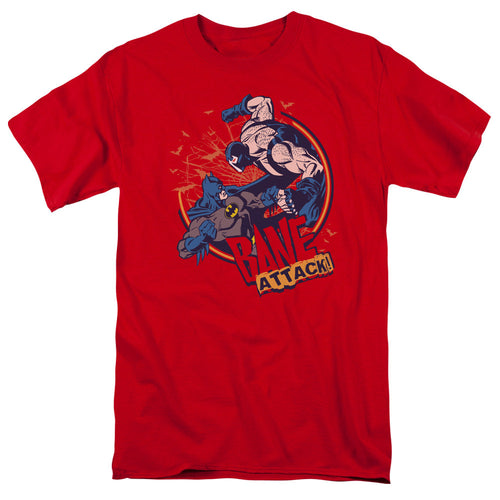 Batman Bane Attack! Mens T Shirt Red