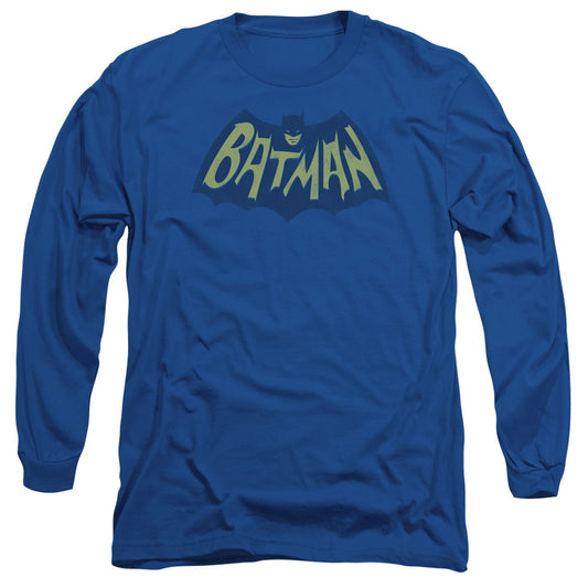 Batman Show Bat Logo Mens Long Sleeve Shirt Royal