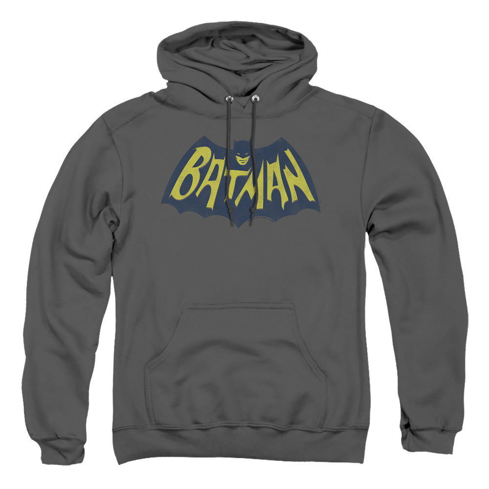 Batman Show Bat Logo Mens Hoodie Charcoal