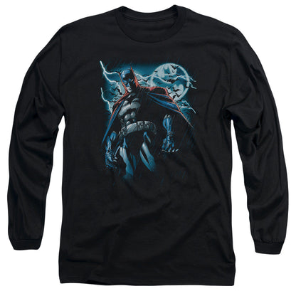 Batman Stormy Knight Mens Long Sleeve Shirt Black