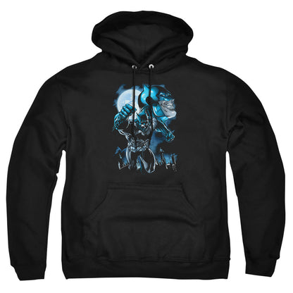 Batman Moonlight Bat Mens Hoodie Black