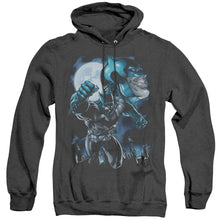 Load image into Gallery viewer, Batman Moonlight Bat Heather Mens Hoodie Black
