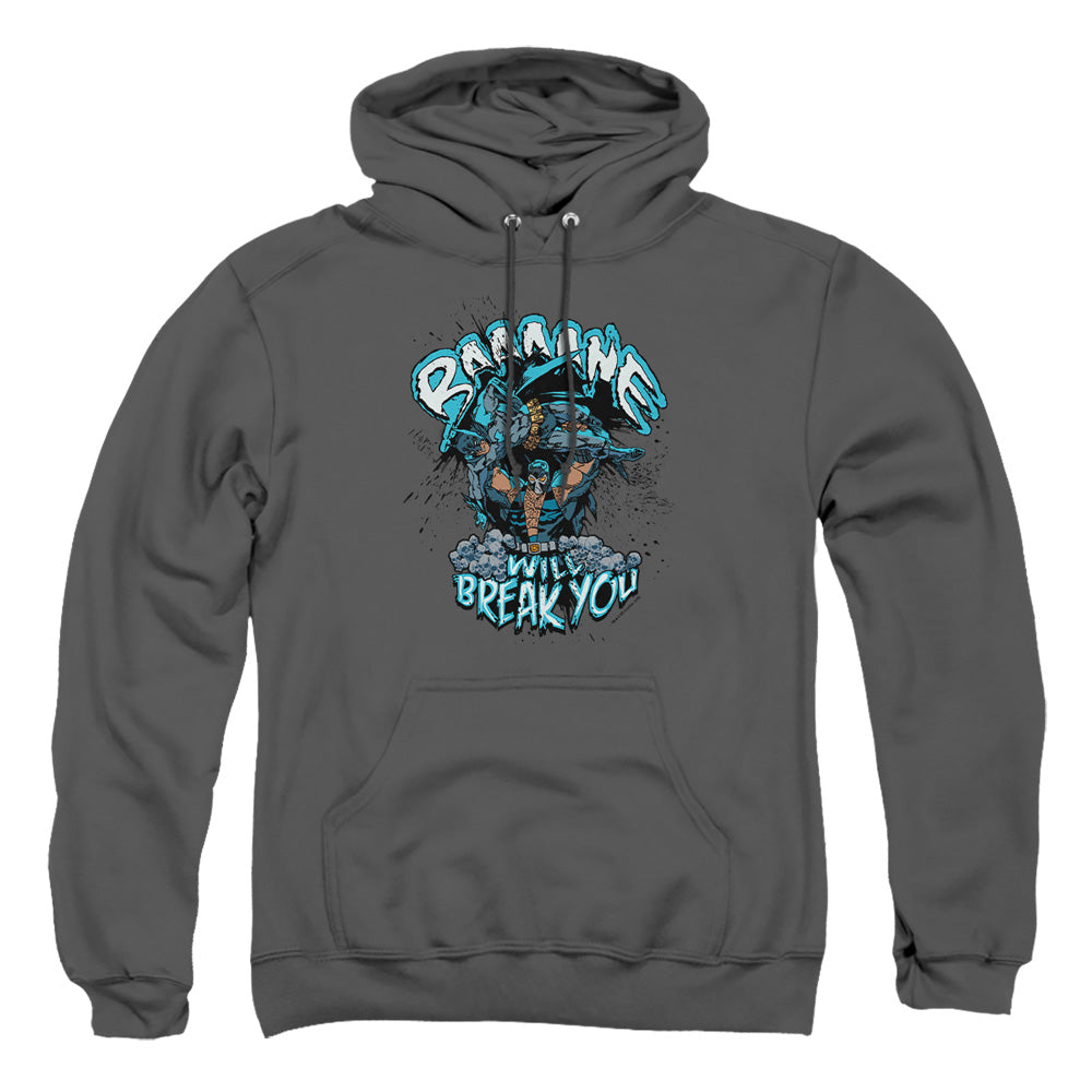 Batman Bane Will Break You Mens Hoodie Charcoal