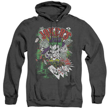 Load image into Gallery viewer, Batman Jokers Wild Heather Mens Hoodie Black
