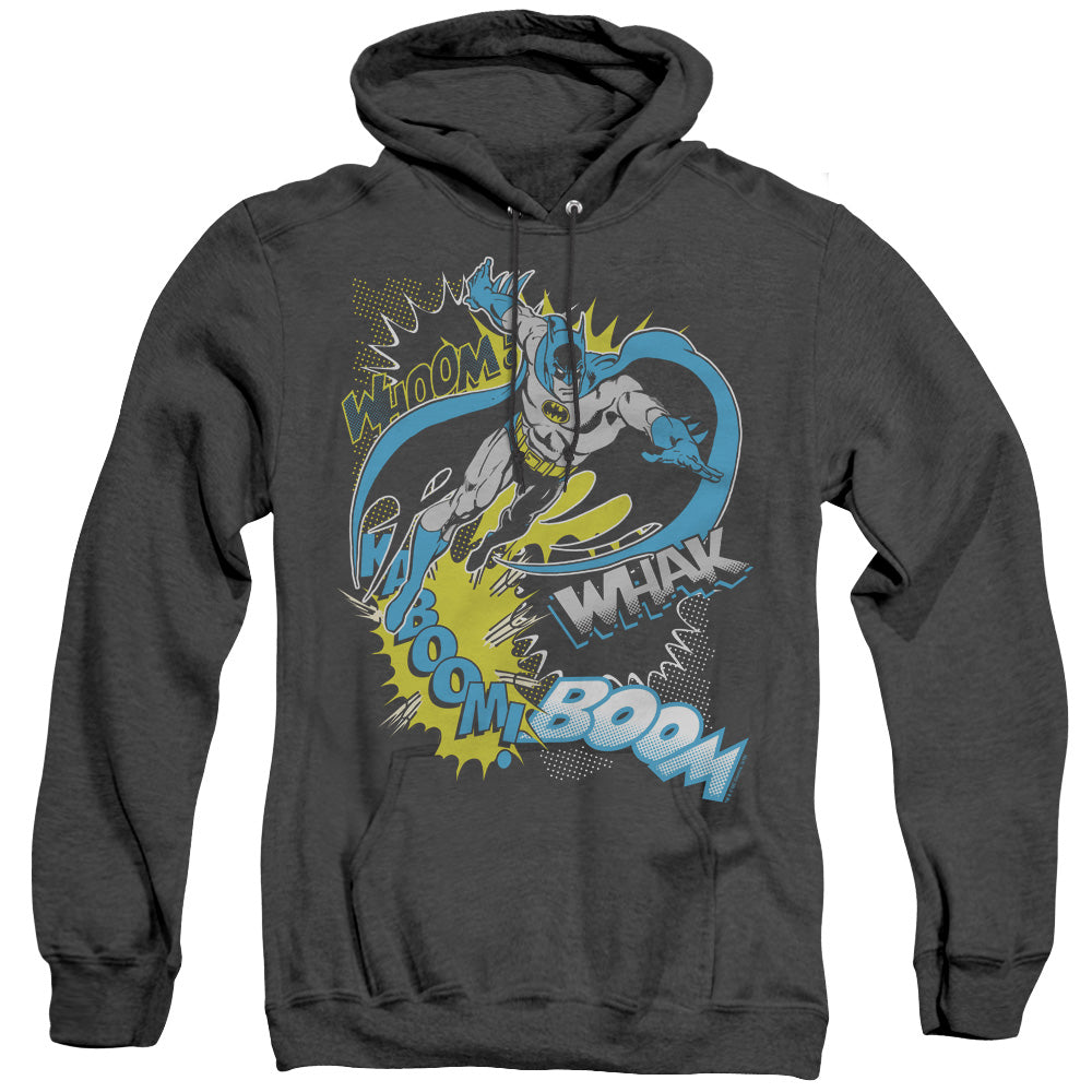 Batman Bat Effects Heather Mens Hoodie Black