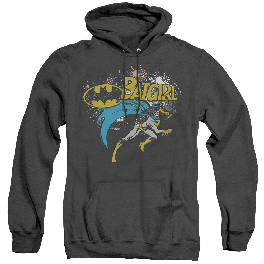 Batman Batgirl Halftone Heather Mens Hoodie Black