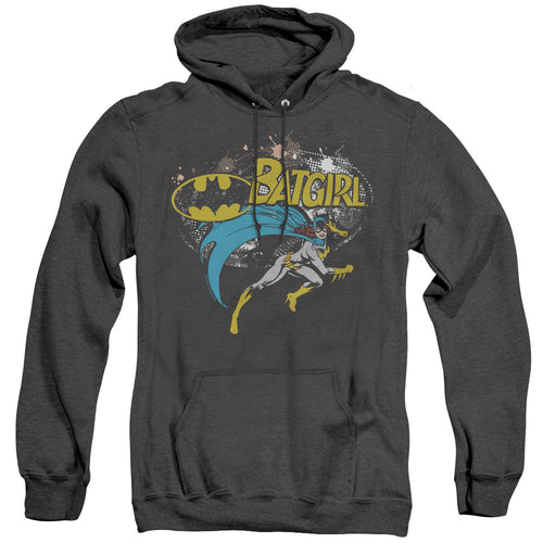 Batman Batgirl Halftone Heather Mens Hoodie Black