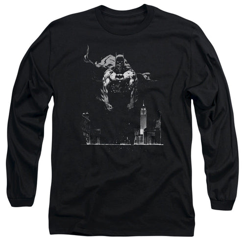 Batman Dirty City Mens Long Sleeve Shirt Black